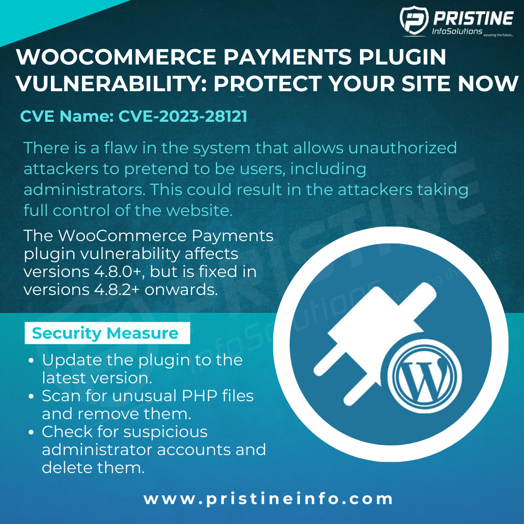 woocommerce payments plugin vulnerability